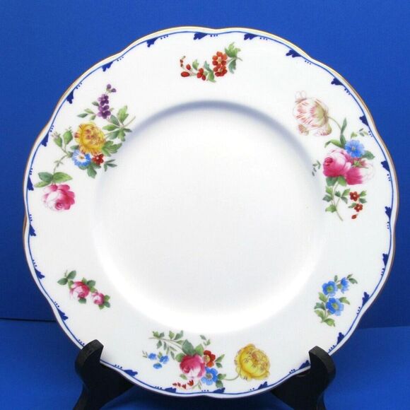 Minton Floral Scalloped Edge 9" Plate made In England Circa 1912 - Picture 5 of 10